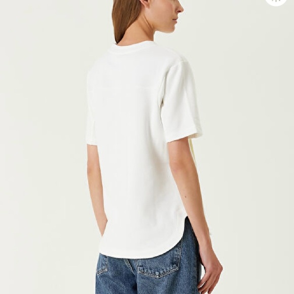 NWT Zadig & Voltaire Bow Mo Terry Palmier Judo Tee M Crewneck - Picture 5 of 9